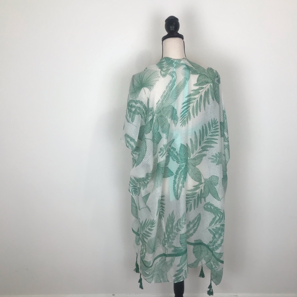 Palm Leaf Kimono and Swim Wear Cover Up - Picture 3 of 3